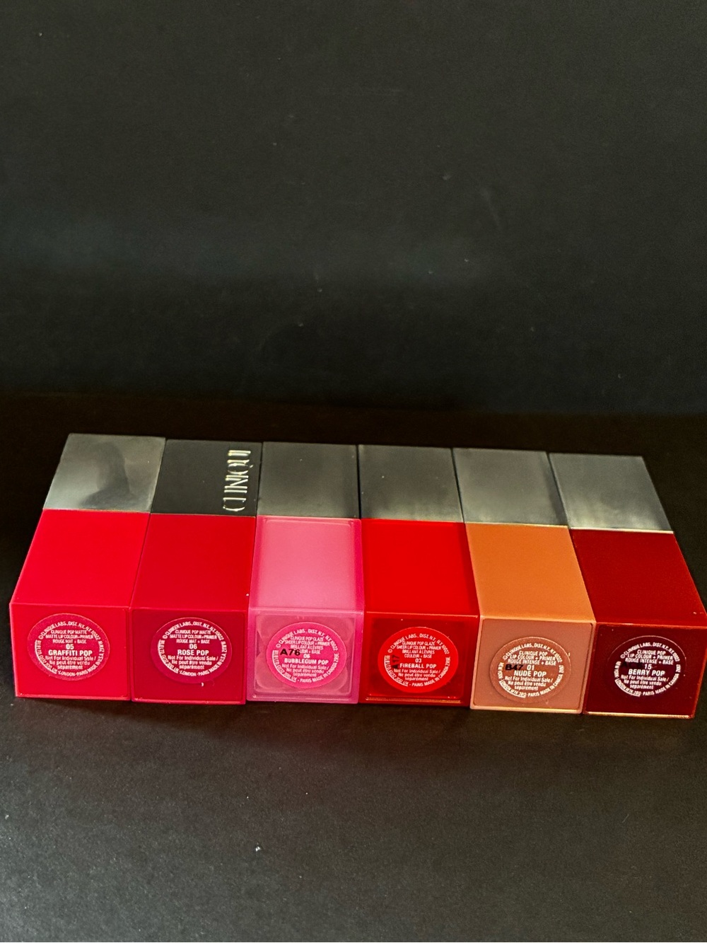 Clinique Pop Party Lip Color Set 5 New Full Size Lipsticks In Tin (1 Flawed Cap) - Picture 4 of 7